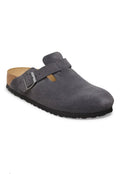 Sabot-en cuir Style Birkenstock-Charcoal