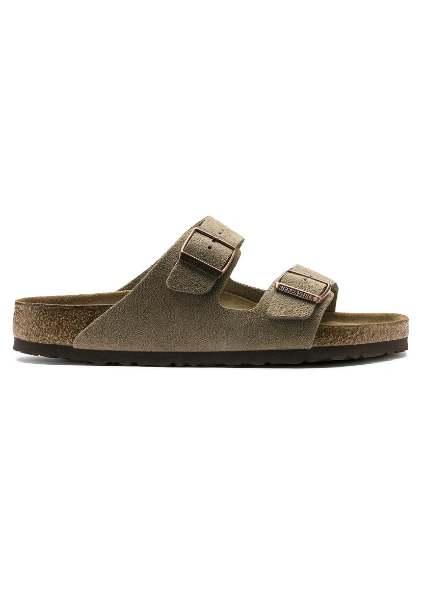 Sandale en cuir- Style Birkenstock - Mink