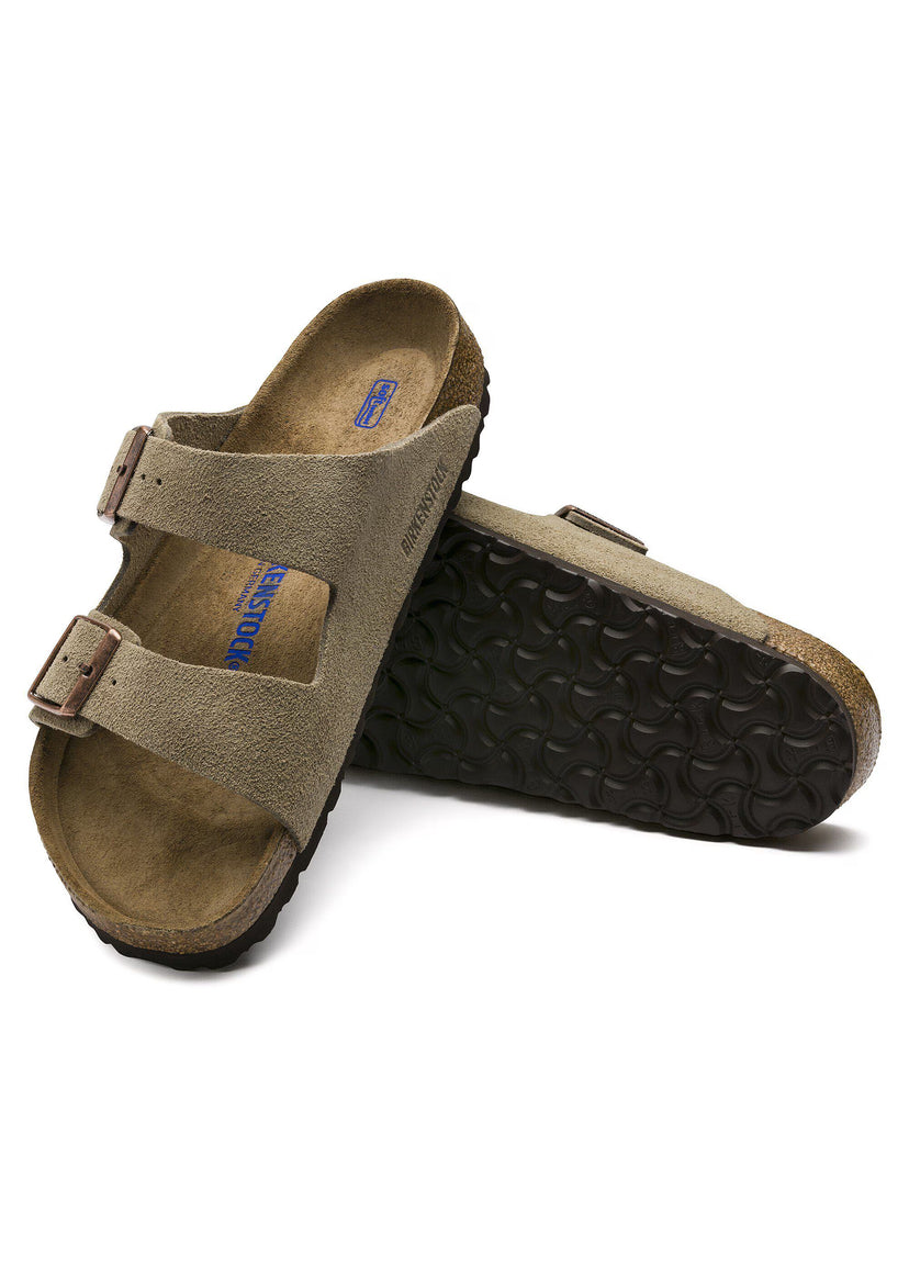 Sandale en cuir- Style Birkenstock - Mink