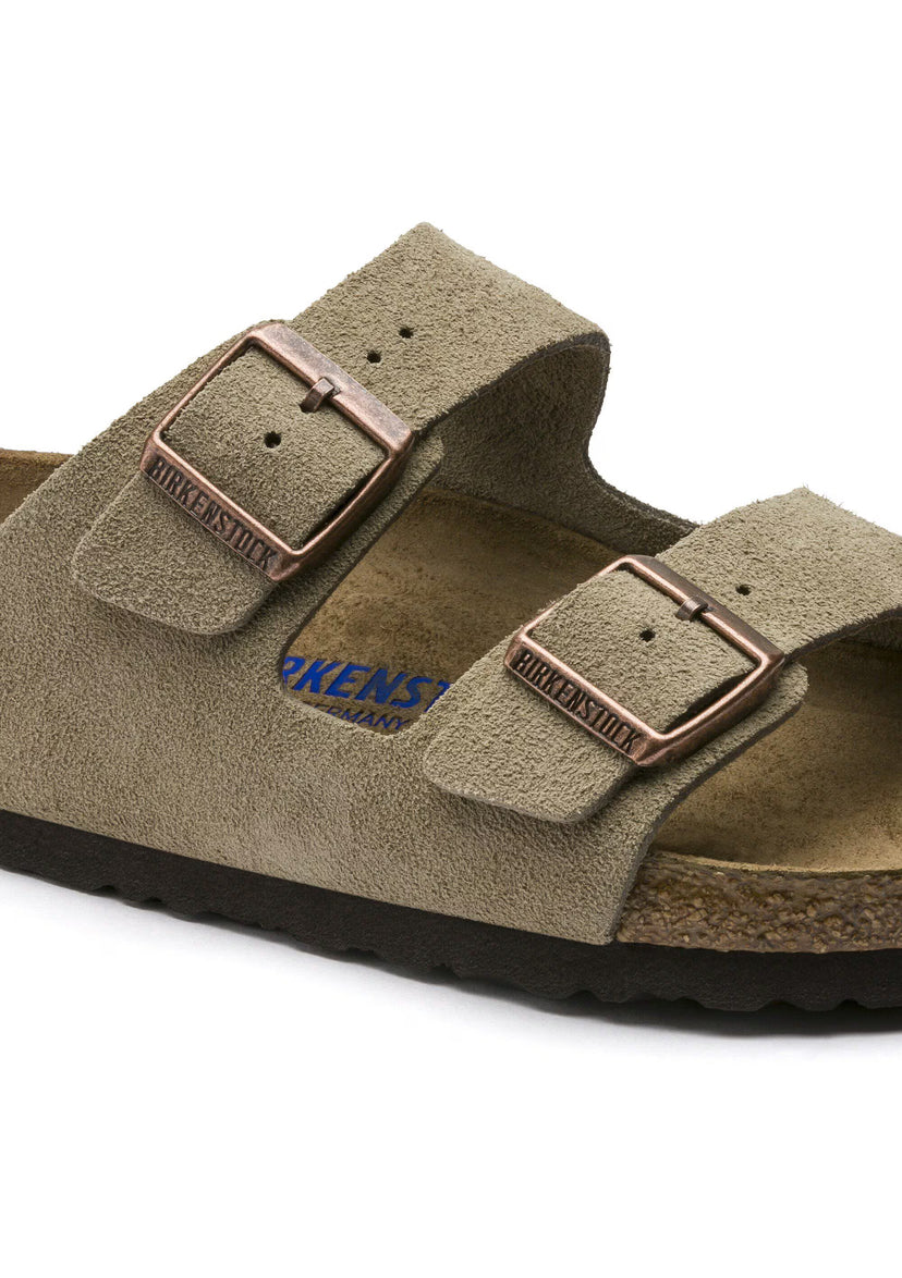 Sandale en cuir- Style Birkenstock - Mink