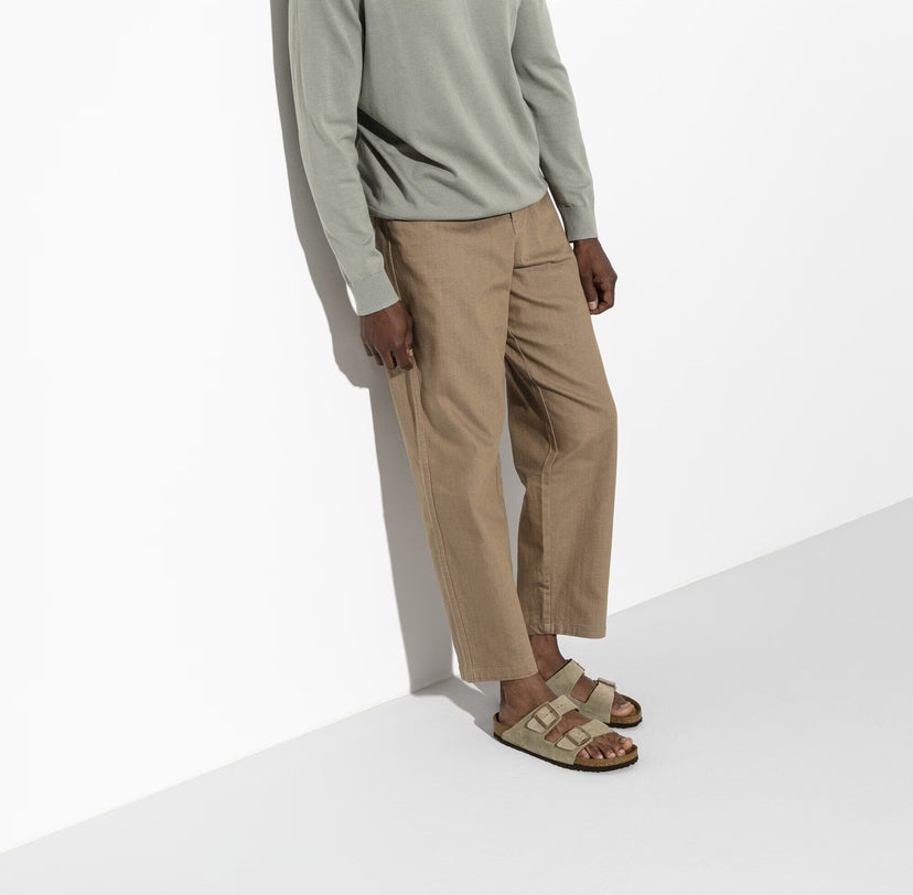 Sandale en cuir- Style Birkenstock - Mink