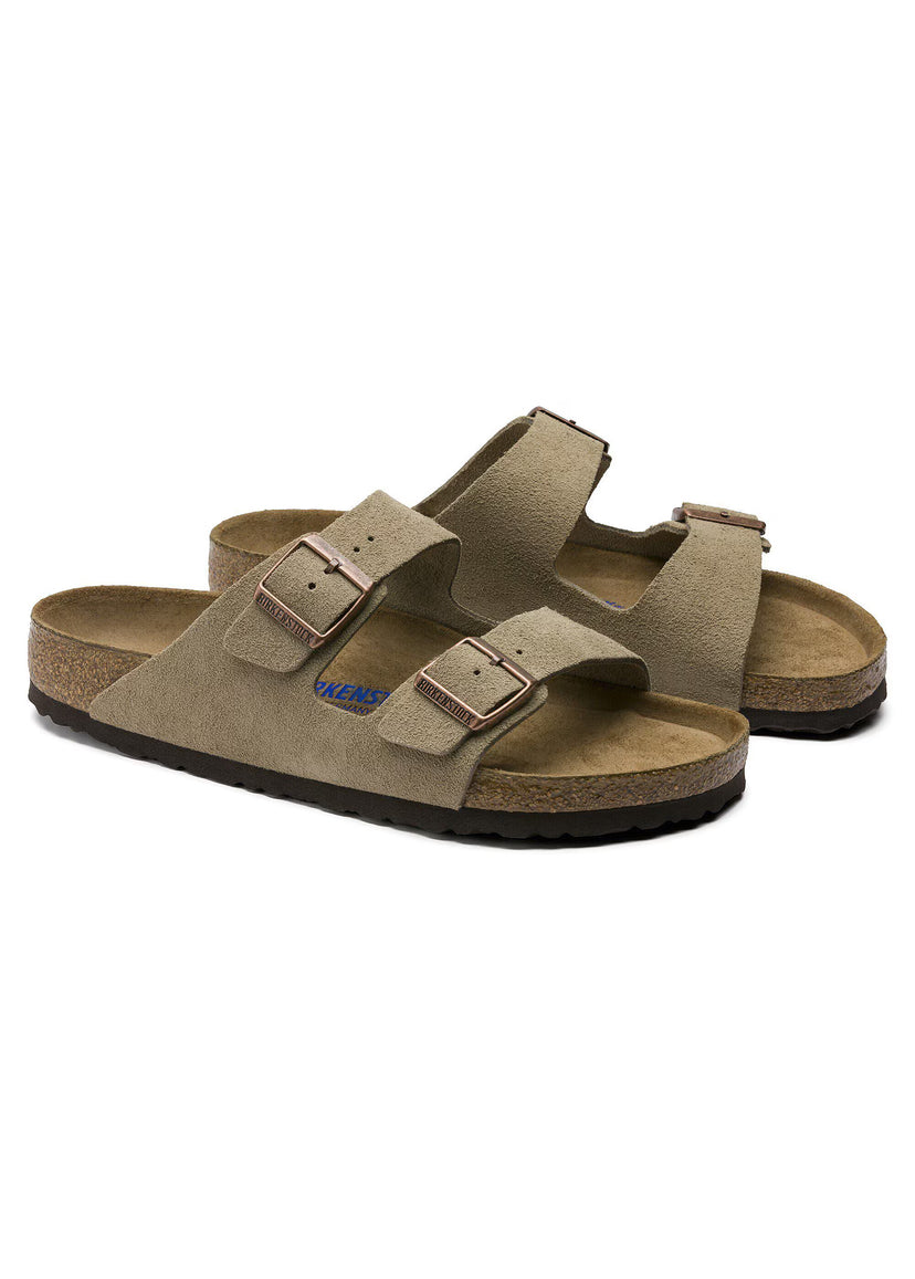 Sandale en cuir- Style Birkenstock - Mink