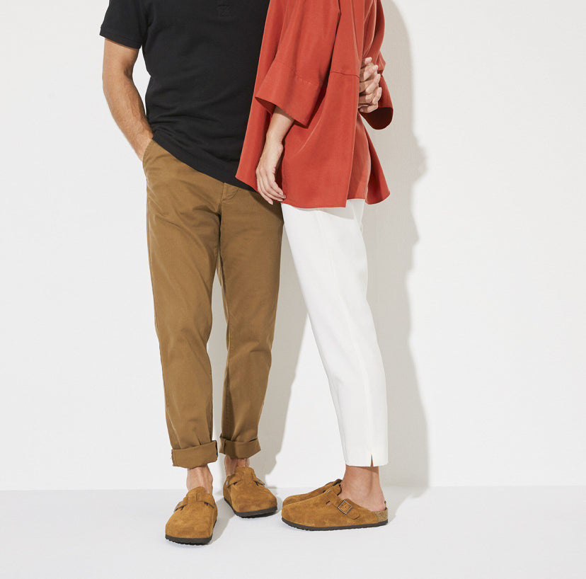 Sabot-en cuir Style Birkenstock - Mink