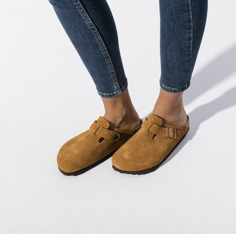 Sabot-en cuir Style Birkenstock - Mink